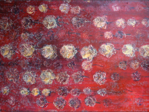 Oil on canvas - Before conservation - Active fungus